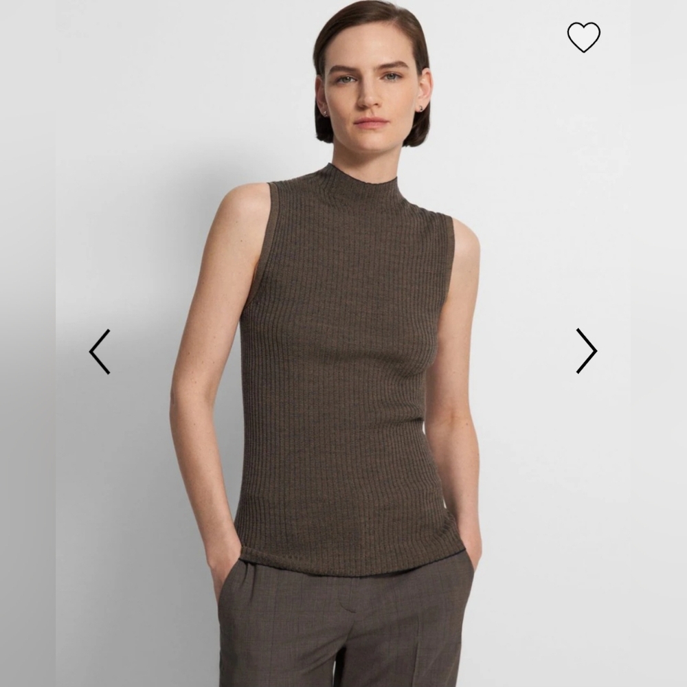 Theory Sleeveless Regal Wool - Dark Beige